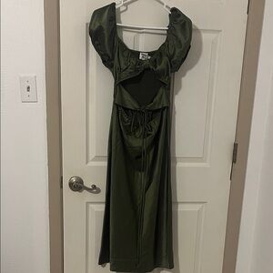 Princess Polly Olive Long Sleeve Dress